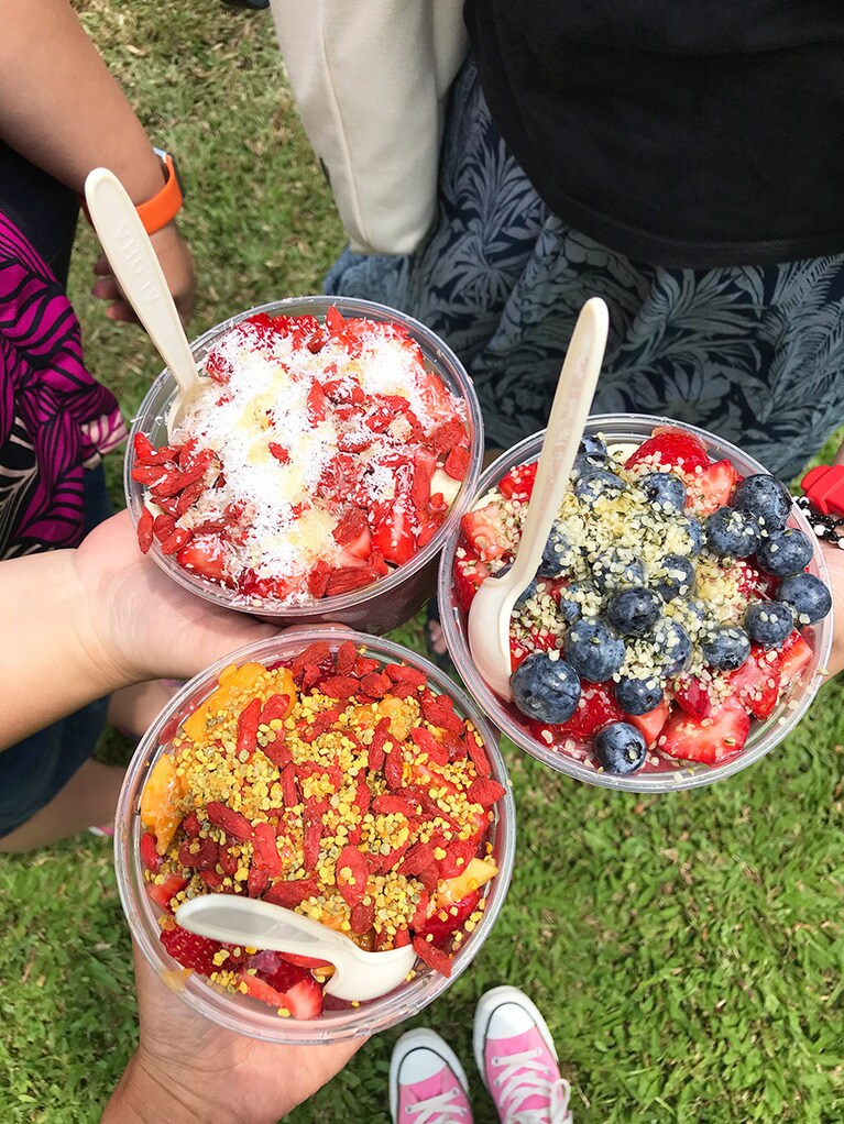 左上から時計回りに、アイランダー、プナ、キラウエア。