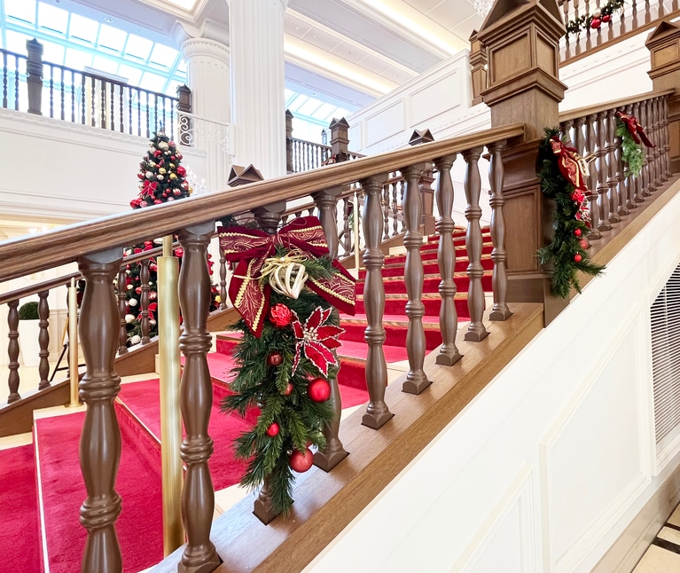 宝塚ホテルのクリスマスデコレーション。