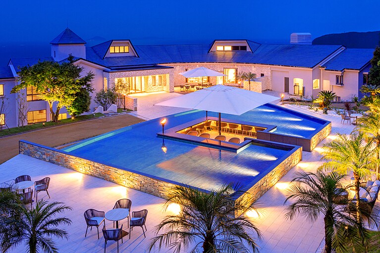 伊豆ホテル リゾート＆スパ［静岡／熱川温泉］WAVE Garden 足湯。