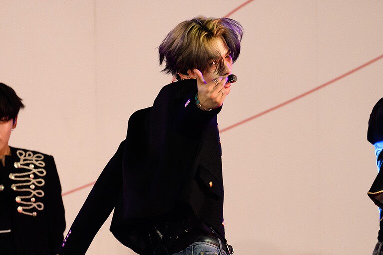 ポイントダンスでファンを魅了するNI-KI。