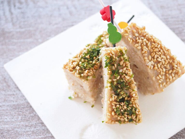 レンコン入り松風焼き。