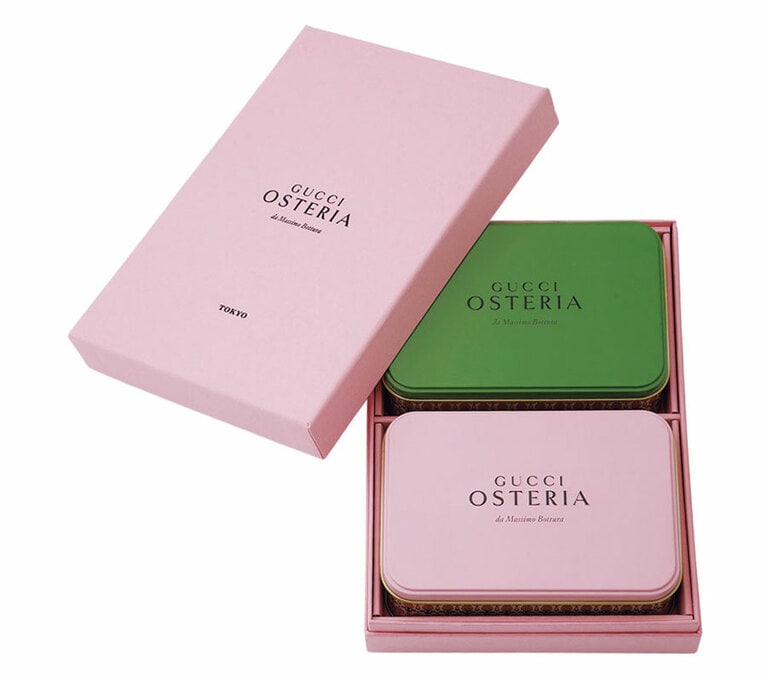 スイーツ ボックス 6種入り、セイボリー ボックス 3種入り 12,960円／グッチ オステリア ダ マッシモ ボットゥーラ トウキョウ