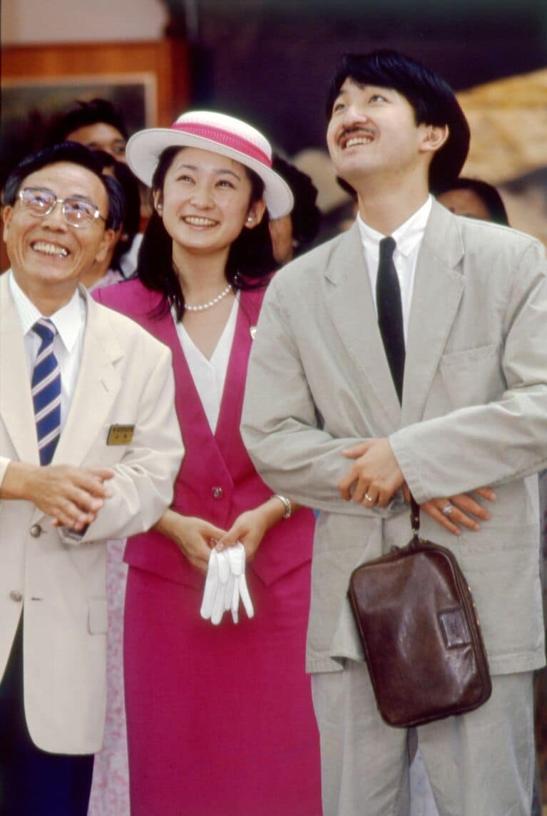1990年に開催された「国際花と緑の博覧会（花の万博）」での秋篠宮ご夫妻　©︎文藝春秋