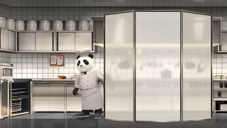 案内役を務めるパンダのシェフ「チェン・バオバオ」。