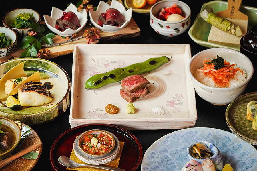 おちあいろう［静岡／天城湯ヶ島温泉］夕食一例 2022春。