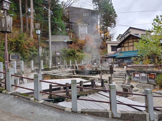 野沢温泉の源泉。
