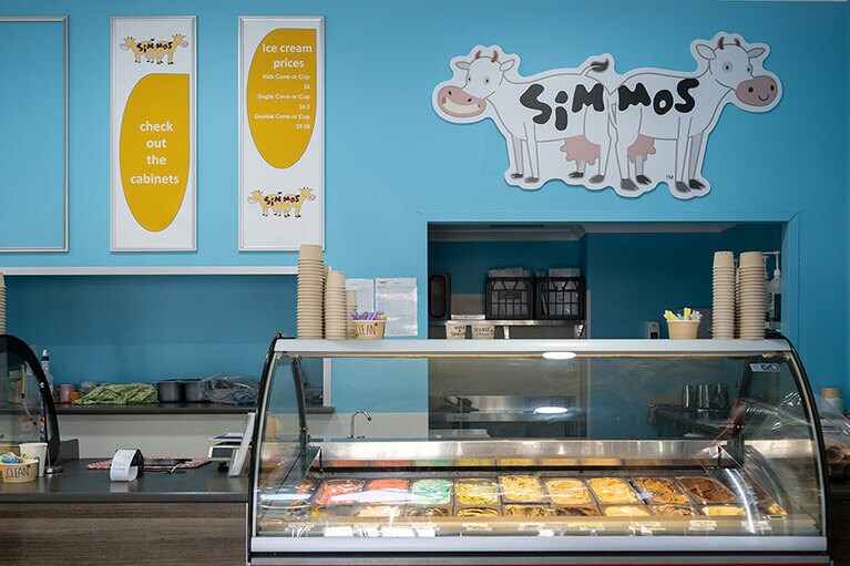 アイスクリームショップ。