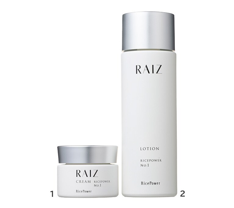 1：ライースアクティブ クリーム 30g 4,620円／勇心酒造
2：ライースアクティブ ローション 120mL 4,620円／勇心酒造