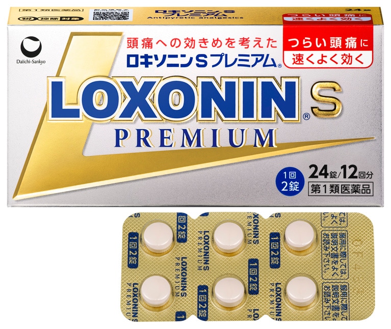 ロキソニンSプレミアム 第1類医薬品 24錠/12回分 1,408円／第一三共ヘルスケア