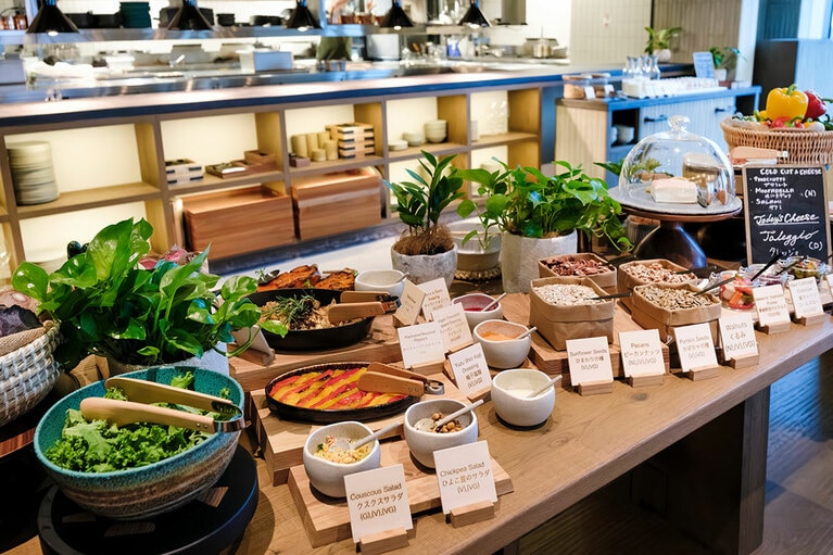 前菜ブッフェ。