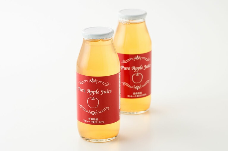 【青森県】ピュアアップルジュースこうとく ストレート果汁100％  5,800円（180ml×10本入）。※販売は～10月末まで／キョーエイ