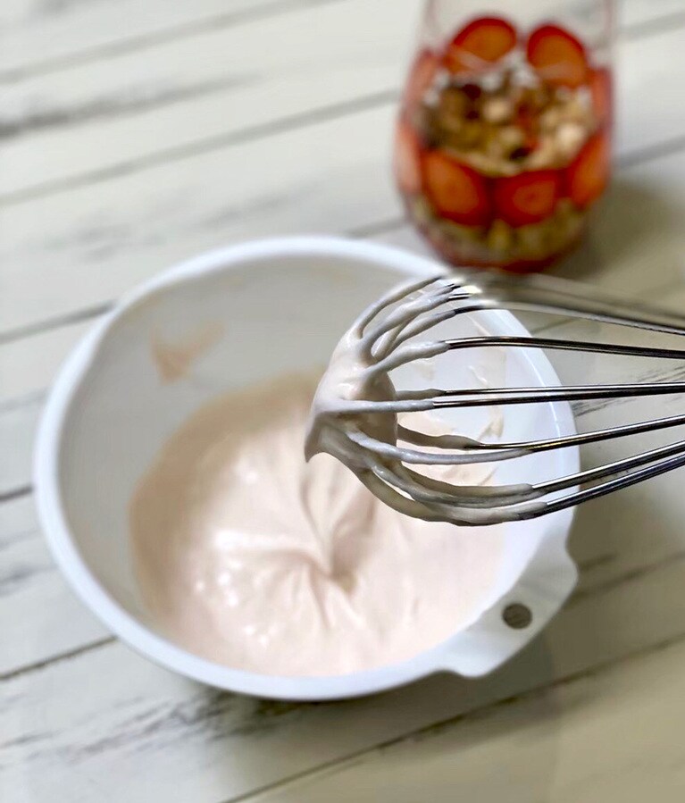 混ぜ合わせた状態。