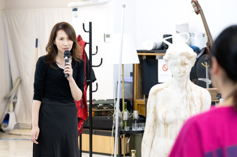 『フェードラ-炎の中で-』稽古場より