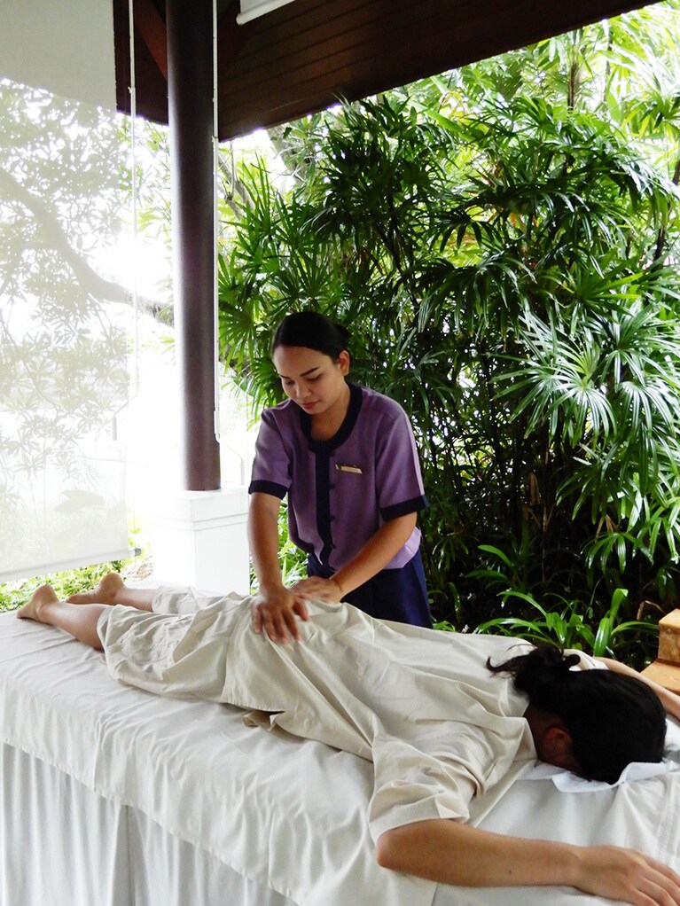スパ・サンクチュアリーという名の通り、ヴィラにセラピストが来てくれる。