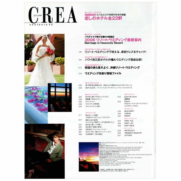 2006年1月号目次。