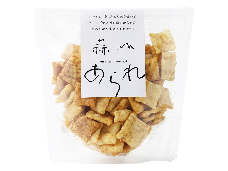 蒜山あられ　オリーブオイル＆塩味 60g 520円／蒜山耕藝