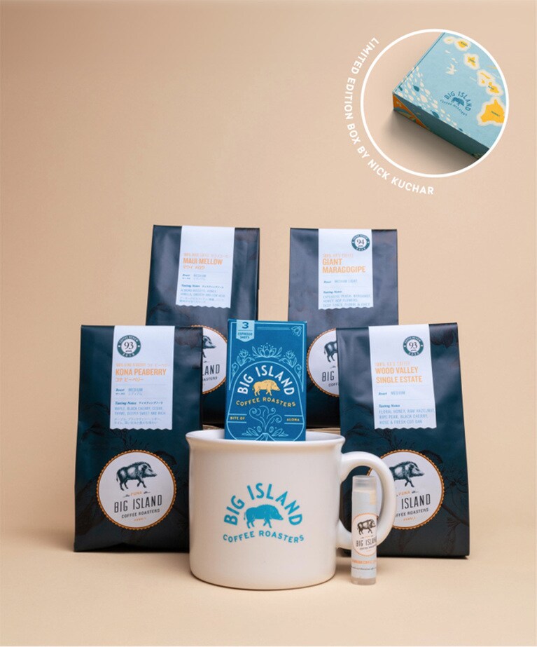 4種のコーヒー豆が入った「コーヒーラバーズ」99ドル。