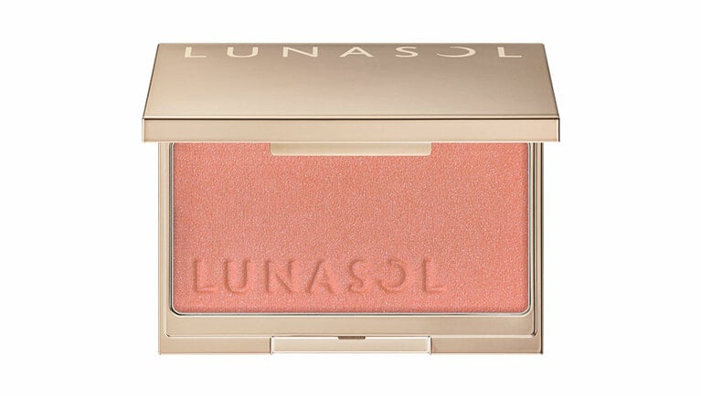 ルナソル カラーリングシアーチークス(グロウ) EX04 Coral Wind。