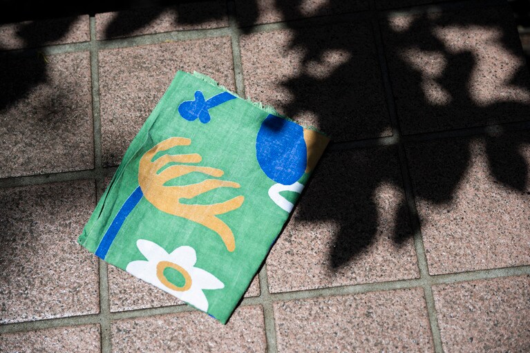 手ぬぐい／三俣山荘。