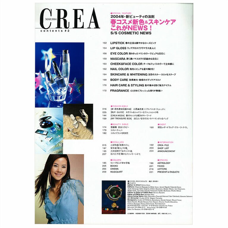 2004年3月号目次。