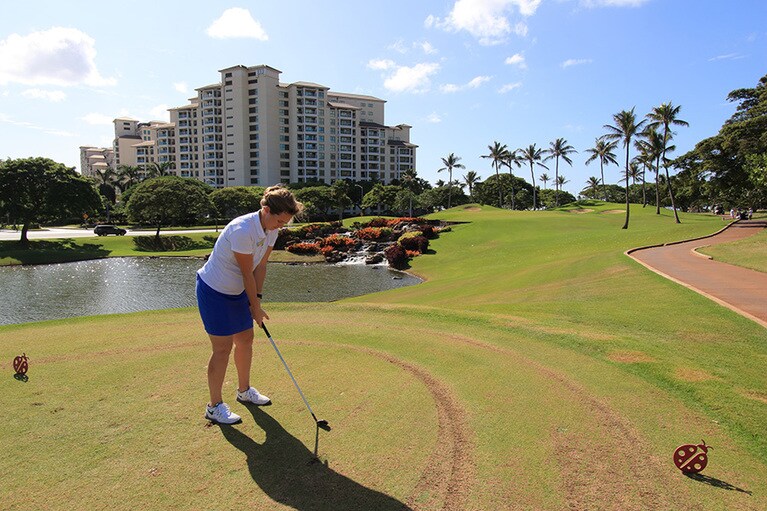 フェアウェイが広いのも「コオリナ・ゴルフクラブ」の特徴だ。