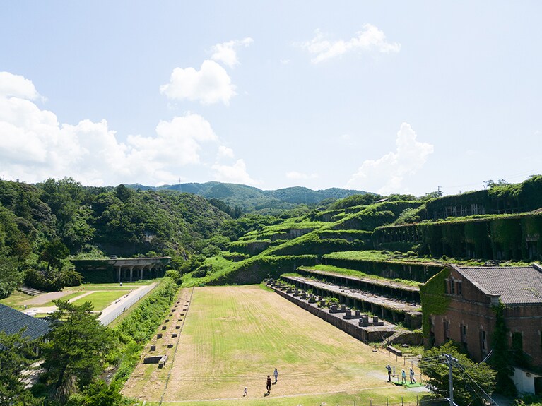 その見た目から“ラピュタ”とも称される「北沢浮遊選鉱場跡」。