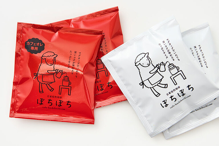 ぼちぼちドリップバッグ 各12g 160円／自家焙煎珈琲 ぼちぼち