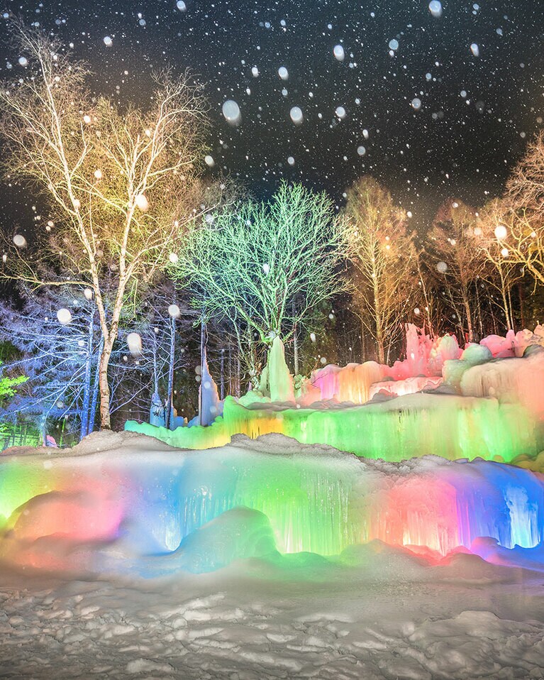 【岐阜県】秋神温泉 氷点下の森。©春木 悦代