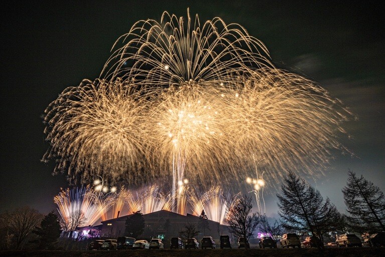 絶景花火。（2025年）