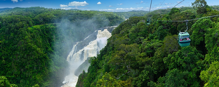 キュランダのスカイレール。photo:Skyrail Rainforest Cableway