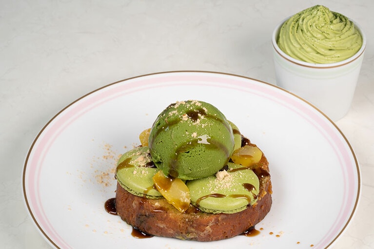 フレンチトースト抹茶 2,200円。