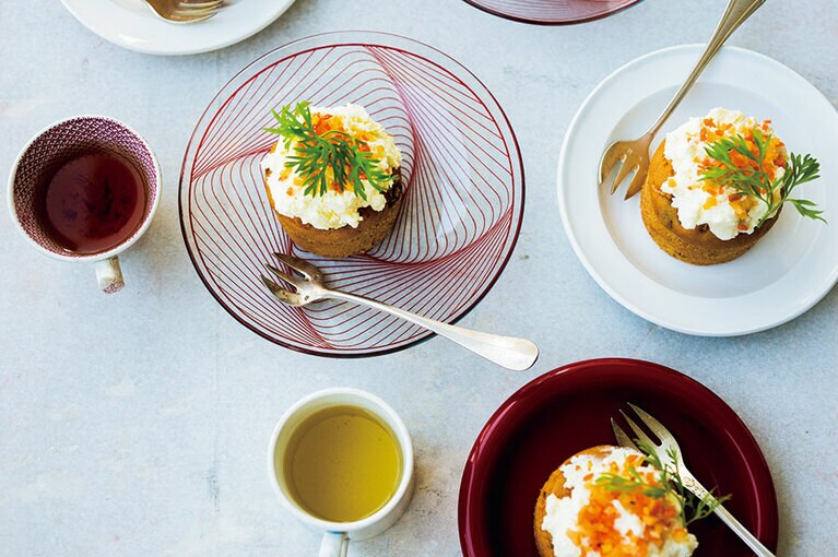 春に消耗される血を補う食材で軽やかなヘルシーケーキ。