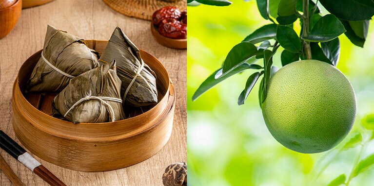 台湾の伝統行事では食品を贈り合う。