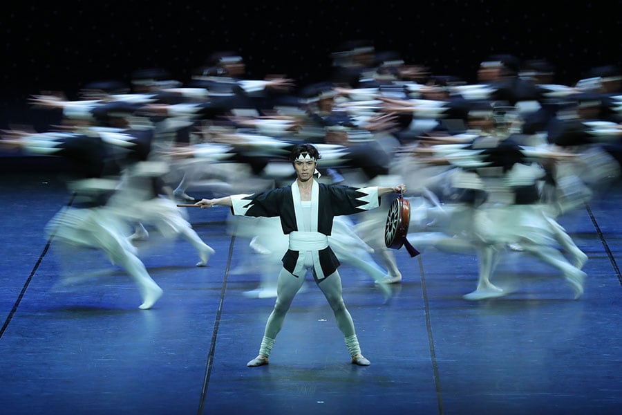 公開予定の作品のひとつ、東京バレエ団のモーリス・ベジャール振付「ザ・カブキ」。©Kiyonori Hasegawa