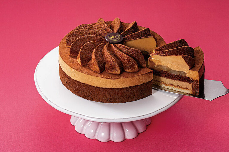 冷凍ケーキ「カフェ・キャラメル」。