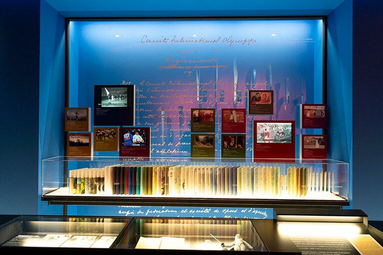 オリンピックの歴史が分かるコーナー。