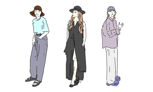 JUJUさんは、巧みな帽子使いの恒例。