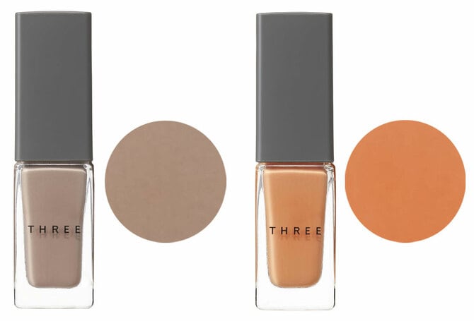 THREE】2022年春ネイル 絶妙なくすみ具合に拍手喝采！ 地爪に単色使い