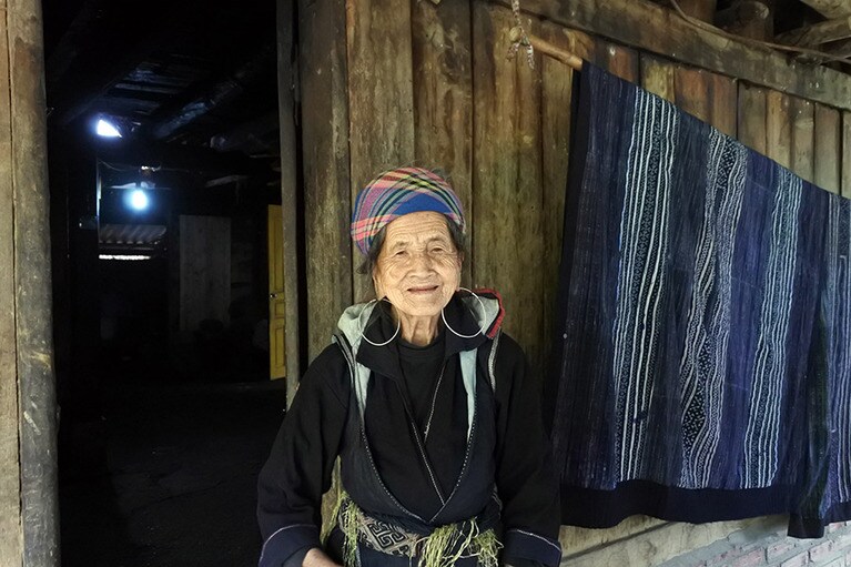 ラオチャイ村で出会ったおばあさん。年齢は、自称98歳。