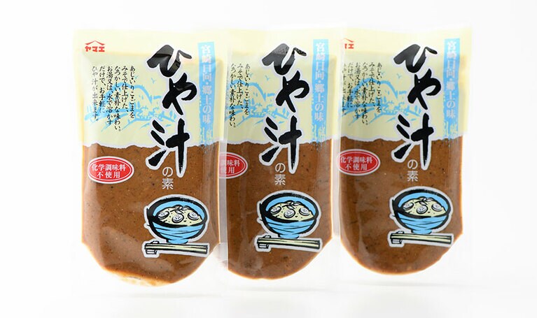 【宮崎県】ひや汁の素 各378円(180g)。