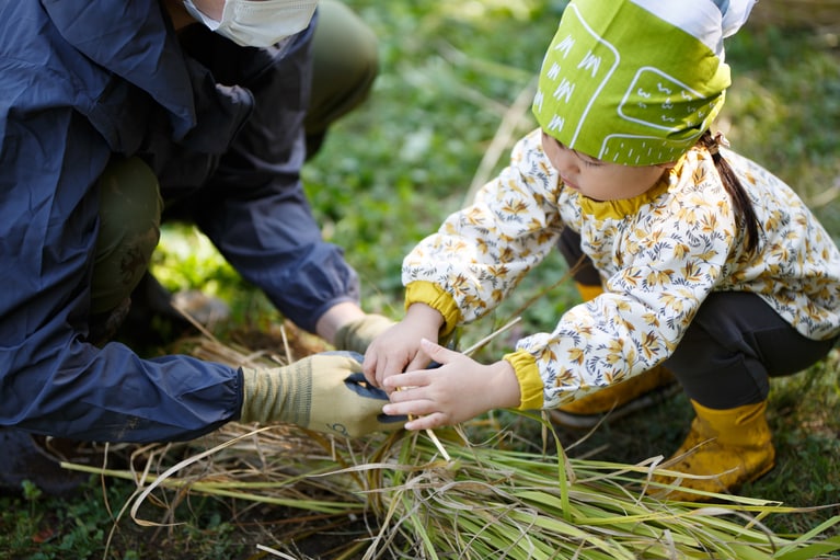 小さな子どもも楽しく参加できる「お米の学校」（対象は4歳以上）。