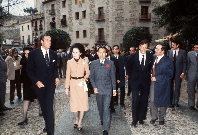1973年（昭和48年）10月、皇太子ご夫妻としてスペインを公式訪問。©AFLO