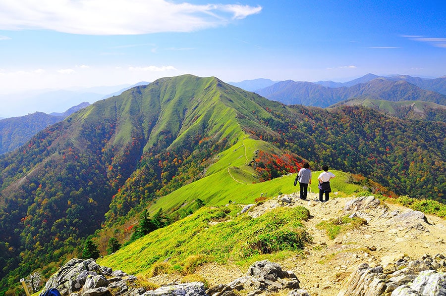 【徳島県】剣山と次郎笈。