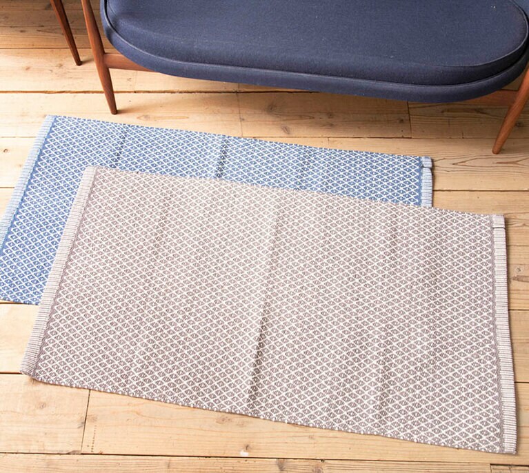 「アスペグレン デンマーク」の綿100％の手洗い可能なラグ 13,750円。