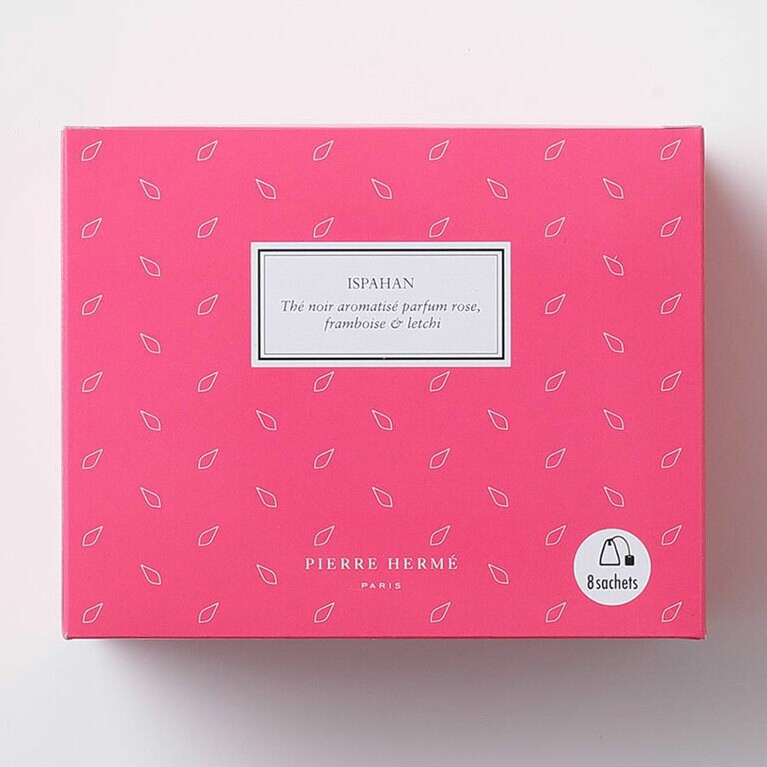 テ イスパハン 3g×8袋 1,188円(フランボワーズ、ローズの香りをブレンドした芳香豊かなオリジナルティー)。