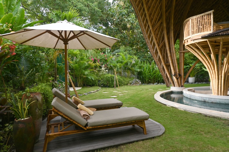 こちらが予約激戦のヴィラ「リーフ」。