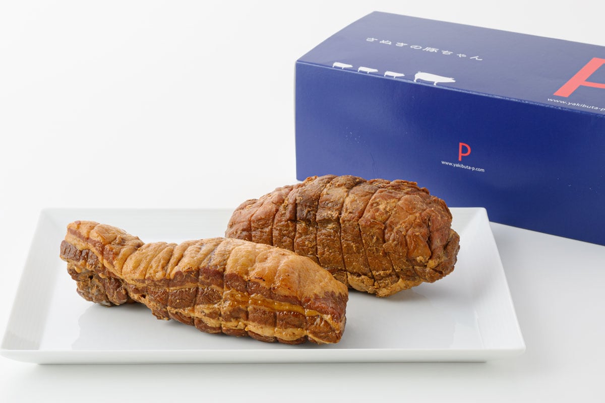 焼豚セット バラ肉255g、モモ肉310g 4,320円／焼き豚P