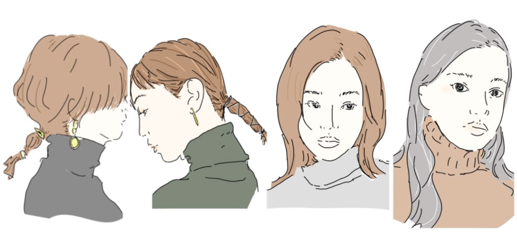タートルネックは「ヘアスタイルとの合わせ」によってバランスが激変する