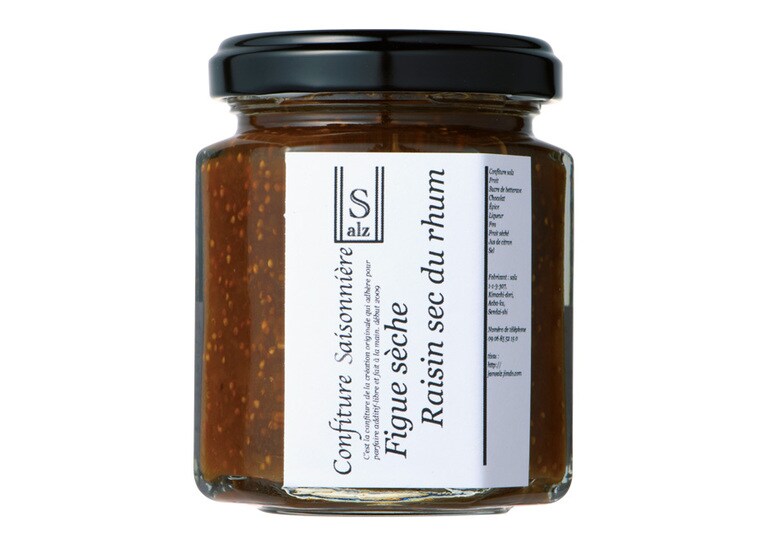 ［salz(ザルツ)］フルーツジャム(ドライイチジク×ラムレーズン)〈110g〉602円。