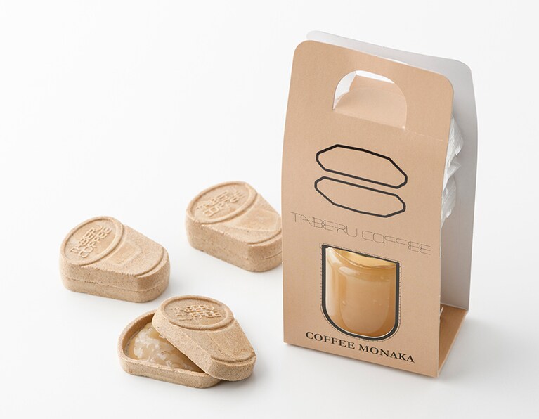 御菓子司いせや本店「TABERU COFFEE 珈琲最中 ギフトパッケージ」最中皮×3セット、餡1瓶 1,400円(税込)